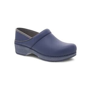 Dansko LT Pro Indigo Blue Leather Clogs Women’s Nursing Comfort - Size 38